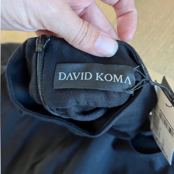 Black Asymmetrical Sleeveless Bodycon Mini Dress - Picture 6 of 6